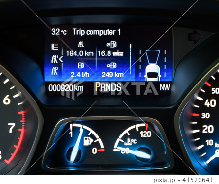 Modern Car Interior With Dashboard View 41520641