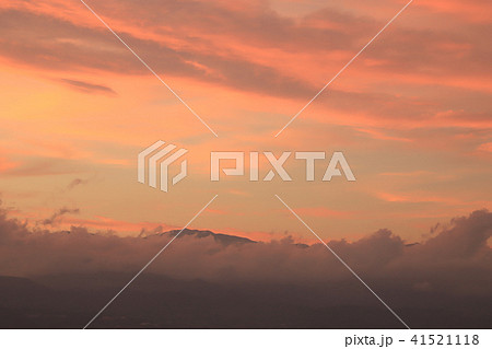 夕焼け　花鳥山展望台より 41521118