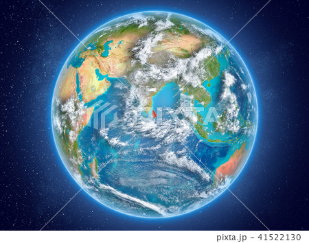 Sri Lanka on planet Earth in space Sri Lanka on planet Earth in space 41522130
