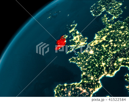 Ireland at night on Earth 41522584