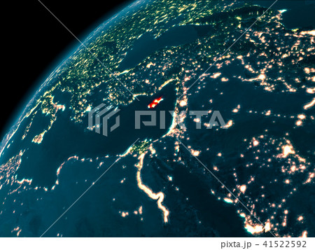 Cyprus at night on Earth 41522592