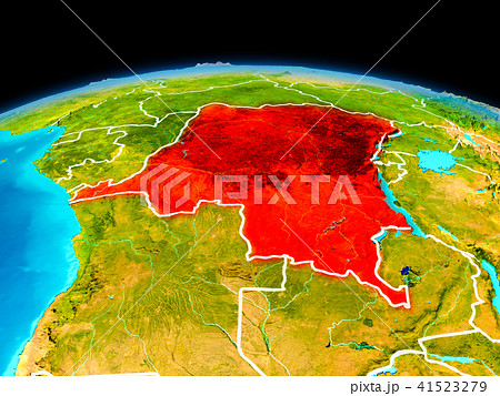 Democratic Republic of Congo in red 41523279