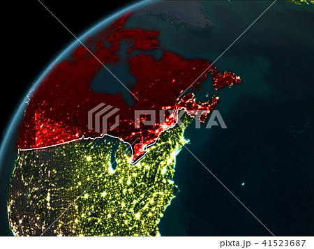 Night over Canada 41523687