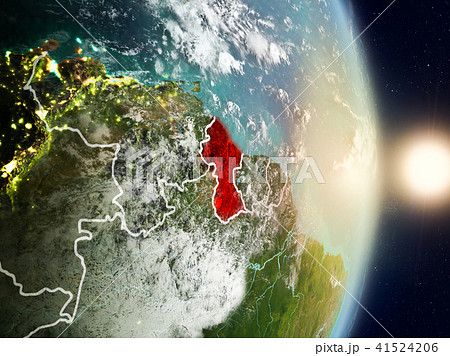 Guyana during sunrise 41524206