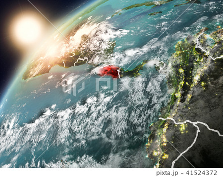 Costa Rica on planet Earth in sunset Costa Rica on planet Earth in sunset 41524372