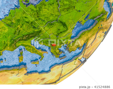 Map of Kosovo on Earth 41524886