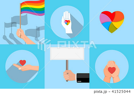 Icon with a symbol of homosexuals 41525044