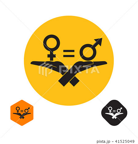 Gender signs on palms of hands 41525049