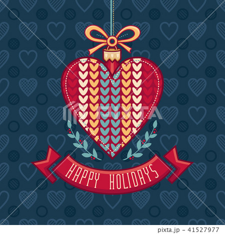 Vector. Christmas Greeting Card. Ornament decorate 41527977