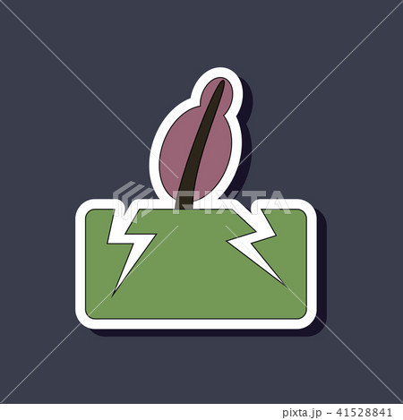 paper sticker on background earthquake tree paper sticker on background earthquake tree 41528841