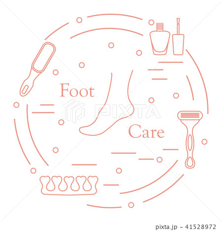 Pedicure tools and products for beauty and care 41528972