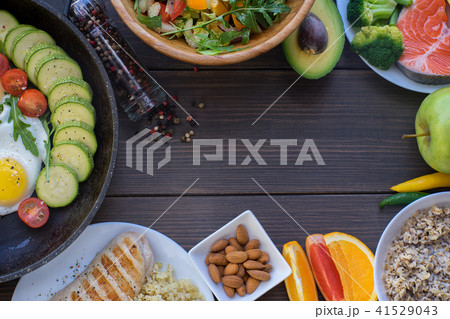 Set of food for the whole day. Set of food for the whole day. 41529043