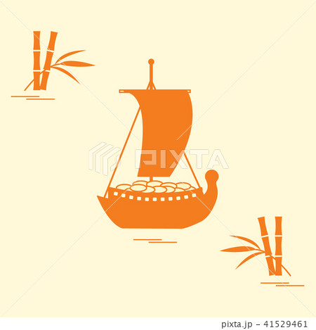 Japanese treasure ship - traditional talismans and Japanese treasure ship - traditional talismans and 41529461