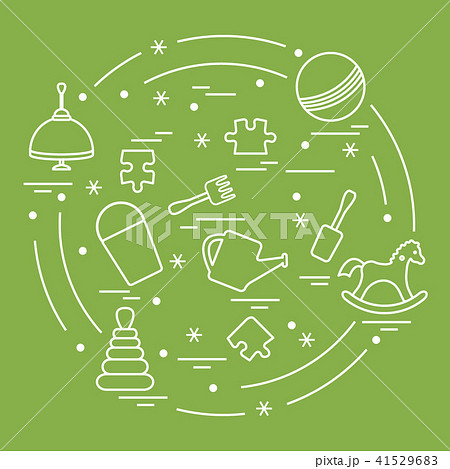 kids elements arranged in a circle kids elements arranged in a circle 41529683