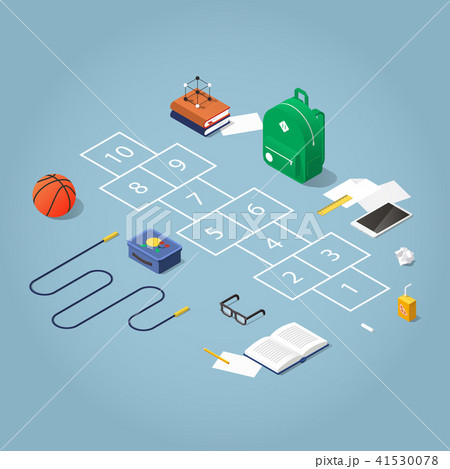 School Break Isometric illustration 41530078