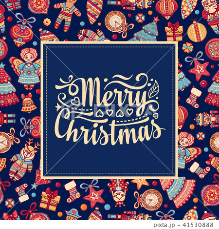 Christmas Card.  Holiday ornament.  41530888