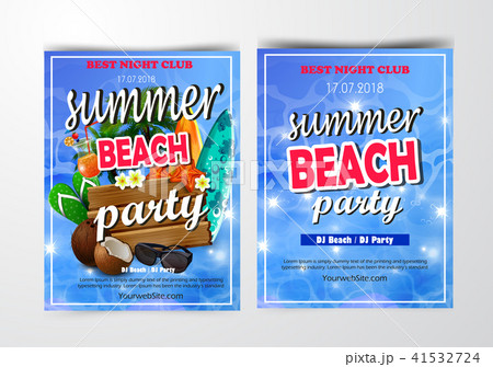 Poster for summer and beach party background Poster for summer and beach party background 41532724