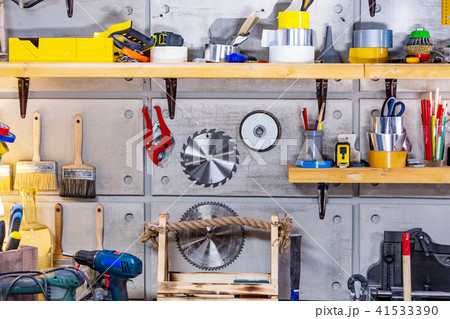 carpentry workshop equipped with the necessary tools carpentry workshop equipped with the necessary tools 41533390