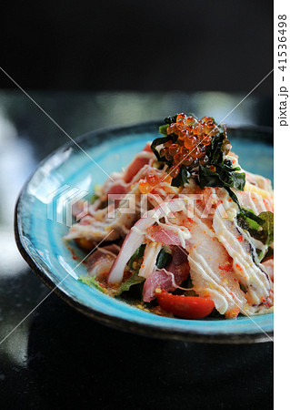 Seafood salad in japanese food style 41536498