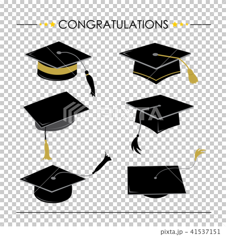 Congratulations Hat Graduate Cartoon Vector 41537151