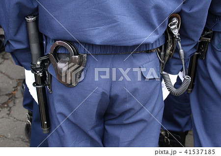 警察官の装備の写真素材