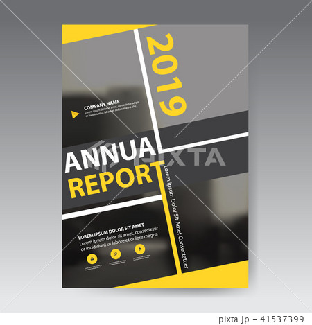 Yellow Vector annual report Leaflet Brochure Flyer 41537399
