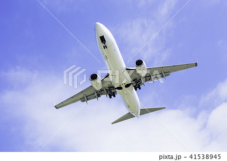 着陸する飛行機 ボーイング737-800 着陸する飛行機 ボーイング737-800 41538945