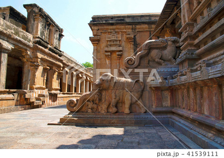 Elephant balustrade, Northern entrance, Subrahmanyam shrine, Brihadisvara Temple complex, Tanjore 41539111
