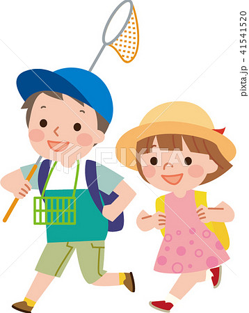 虫取りに行く子供 虫取りに行く子供 41541520