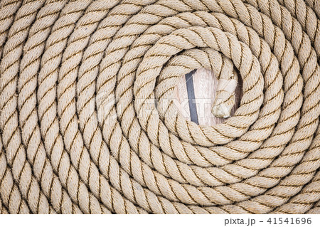 Circle rounded antique chest rope coil 41541696