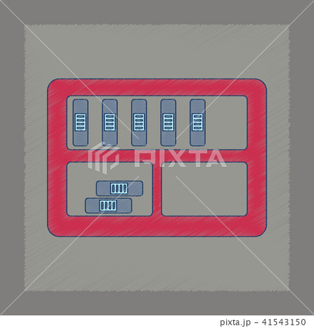 flat shading style icon folder shelf 41543150
