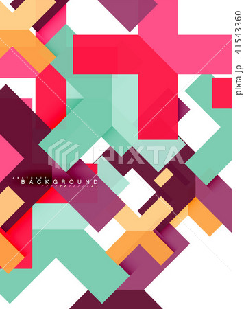 Multicolored abstract geometric shapes, geometry background for web banner 41543360