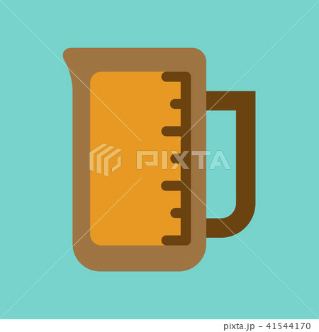 flat icon on background coffee measuring cup 41544170