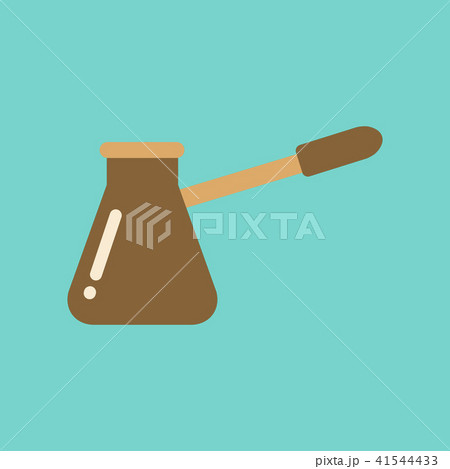 flat icon on background coffee arabic Turk 41544433