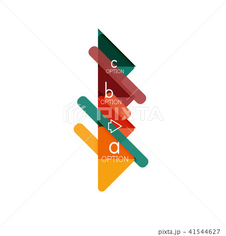 Triangle data visualization design, option infographic layout 41544627