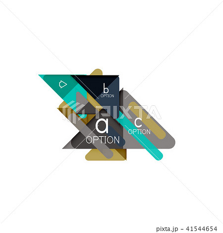Triangle data visualization design, option infographic layout 41544654