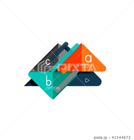 Triangle data visualization design, option infographic layout 41544672