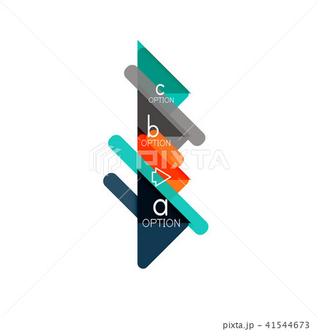 Triangle data visualization design, option infographic layout 41544673