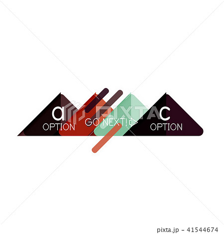 Triangle data visualization design, option infographic layout 41544674