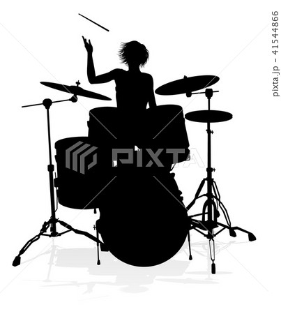 Musician Drummer Silhouette Musician Drummer Silhouette 41544866