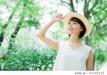 女性　紫外線イメージ 41545155