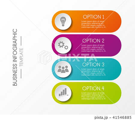 Business infographic template . Vector. 41546885