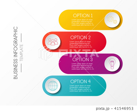 Business infographic with icons. Vector. 41546953