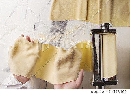 Homemade uncooked pasta 41548405