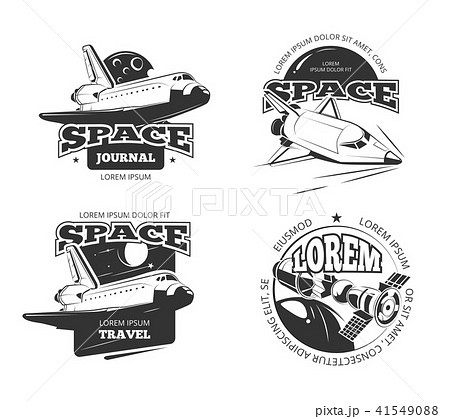 Cosmos, space astronaut badges, emblems and logos vector set Cosmos, space astronaut badges, emblems and logos vector set 41549088
