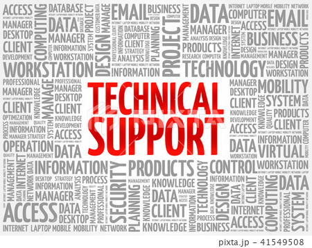 Technical support word cloud Technical support word cloud 41549508