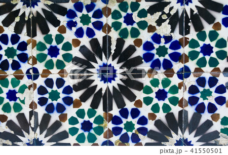 Old tiles of Portugal, detail of a classic ceramic tiles azulejo Old tiles of Portugal, detail of a classic ceramic tiles azulejo 41550501
