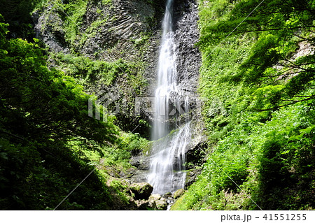 初夏の西和賀町　降る滝 41551255