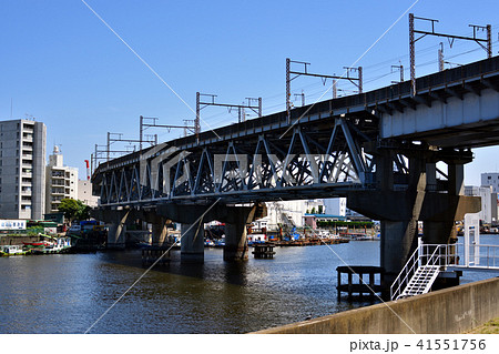 東海道新幹線大井回送線の京浜運河橋梁 東海道新幹線大井回送線の京浜運河橋梁 41551756