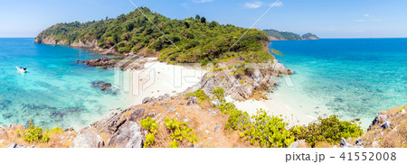 Tropical white sand beach Aerial 41552008